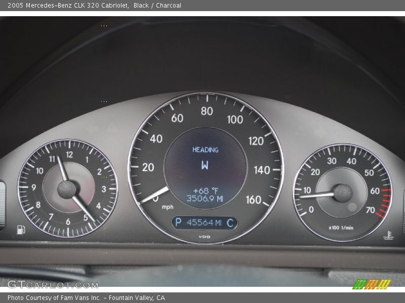 Black / Charcoal 2005 Mercedes-Benz CLK 320 Cabriolet