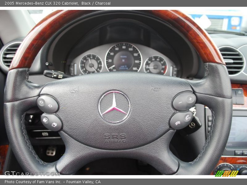 Black / Charcoal 2005 Mercedes-Benz CLK 320 Cabriolet