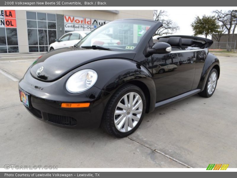 Black / Black 2008 Volkswagen New Beetle SE Convertible