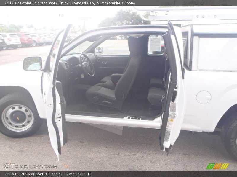 Summit White / Ebony 2012 Chevrolet Colorado Work Truck Extended Cab