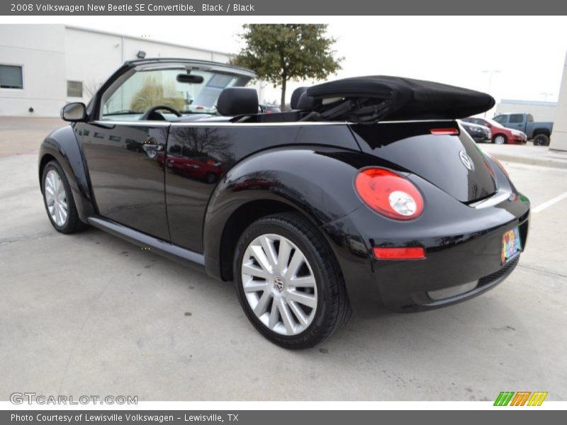 Black / Black 2008 Volkswagen New Beetle SE Convertible