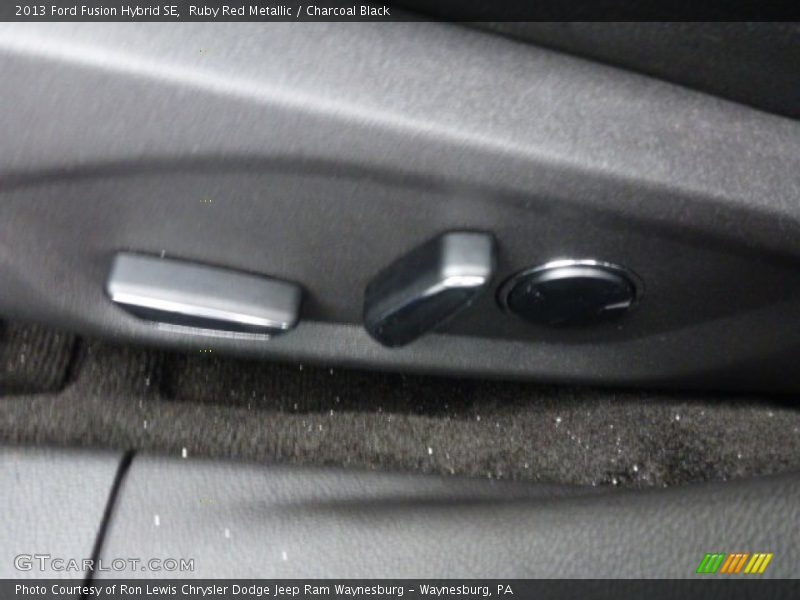 Ruby Red Metallic / Charcoal Black 2013 Ford Fusion Hybrid SE