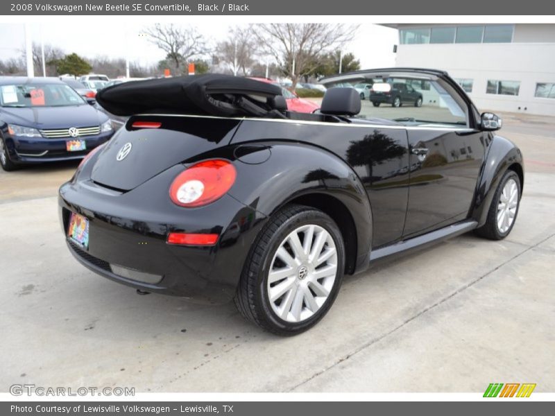 Black / Black 2008 Volkswagen New Beetle SE Convertible