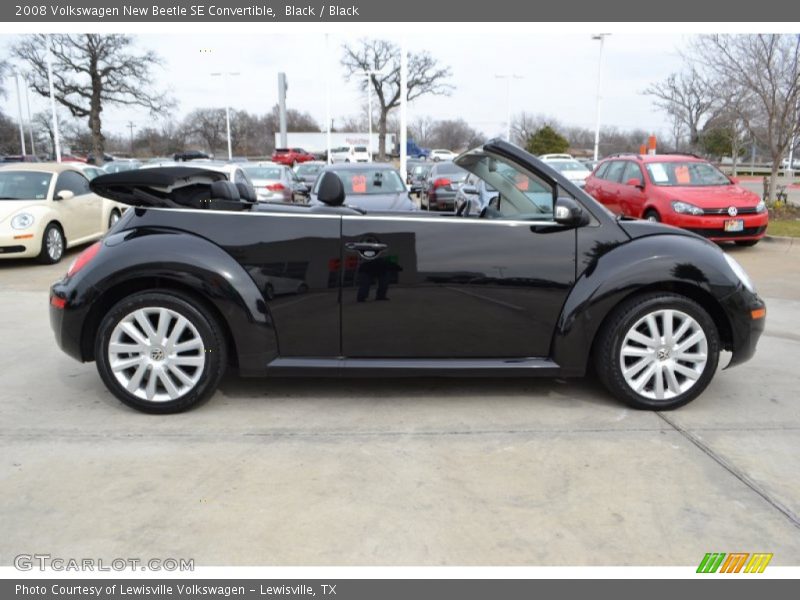 Black / Black 2008 Volkswagen New Beetle SE Convertible