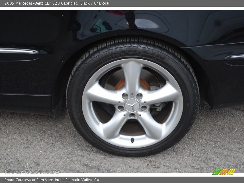 Black / Charcoal 2005 Mercedes-Benz CLK 320 Cabriolet