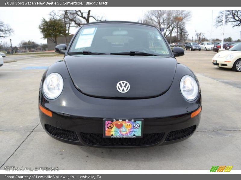Black / Black 2008 Volkswagen New Beetle SE Convertible