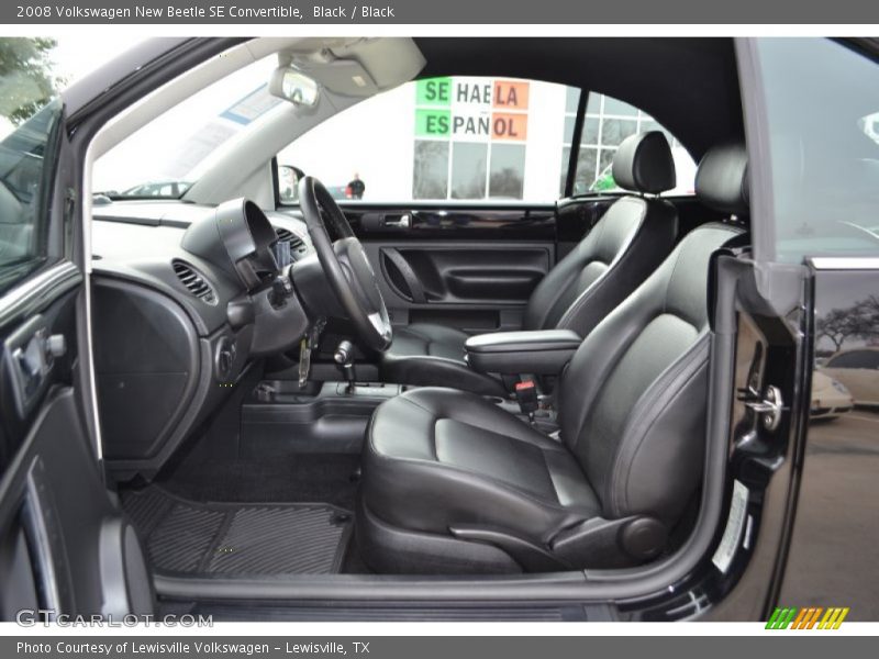 Black / Black 2008 Volkswagen New Beetle SE Convertible