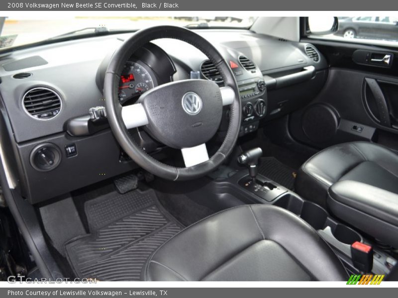 Black / Black 2008 Volkswagen New Beetle SE Convertible