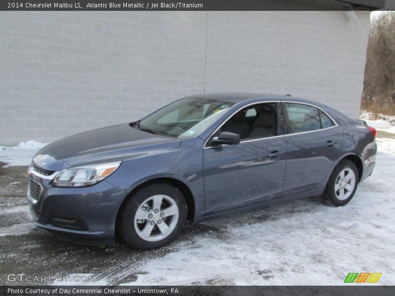Atlantis Blue Metallic / Jet Black/Titanium 2014 Chevrolet Malibu LS