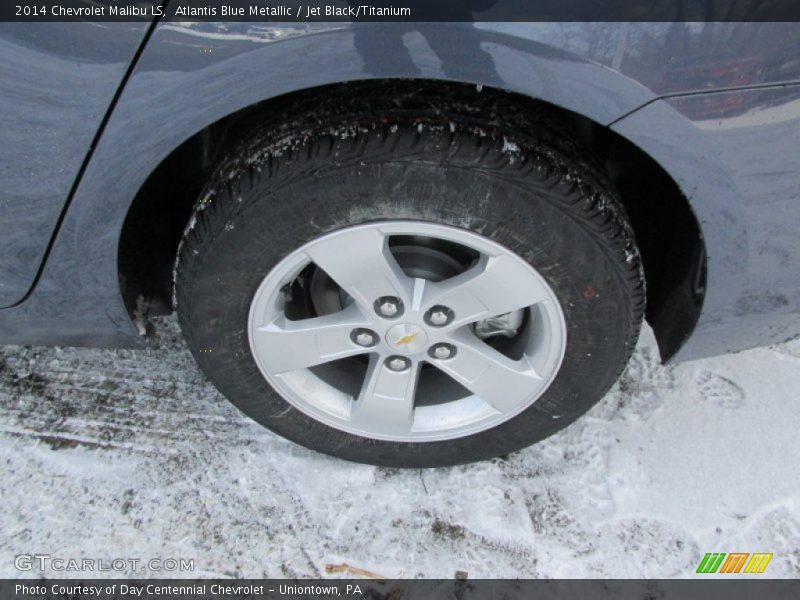 Atlantis Blue Metallic / Jet Black/Titanium 2014 Chevrolet Malibu LS