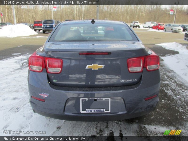 Atlantis Blue Metallic / Jet Black/Titanium 2014 Chevrolet Malibu LS