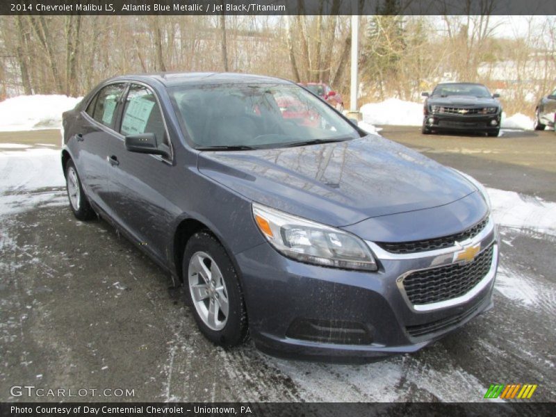 Atlantis Blue Metallic / Jet Black/Titanium 2014 Chevrolet Malibu LS