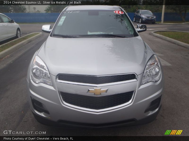 Silver Ice Metallic / Jet Black 2014 Chevrolet Equinox LS