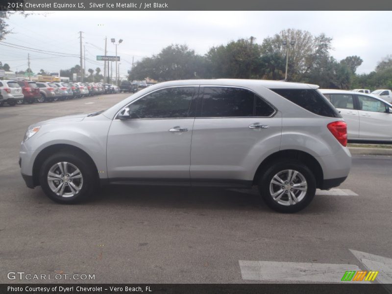 Silver Ice Metallic / Jet Black 2014 Chevrolet Equinox LS