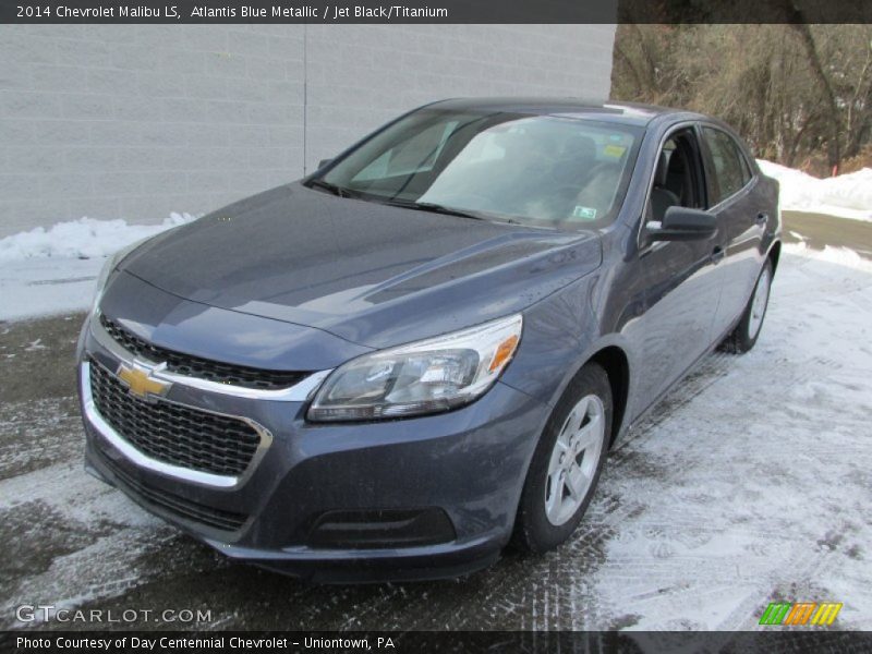 Atlantis Blue Metallic / Jet Black/Titanium 2014 Chevrolet Malibu LS