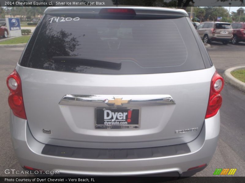 Silver Ice Metallic / Jet Black 2014 Chevrolet Equinox LS