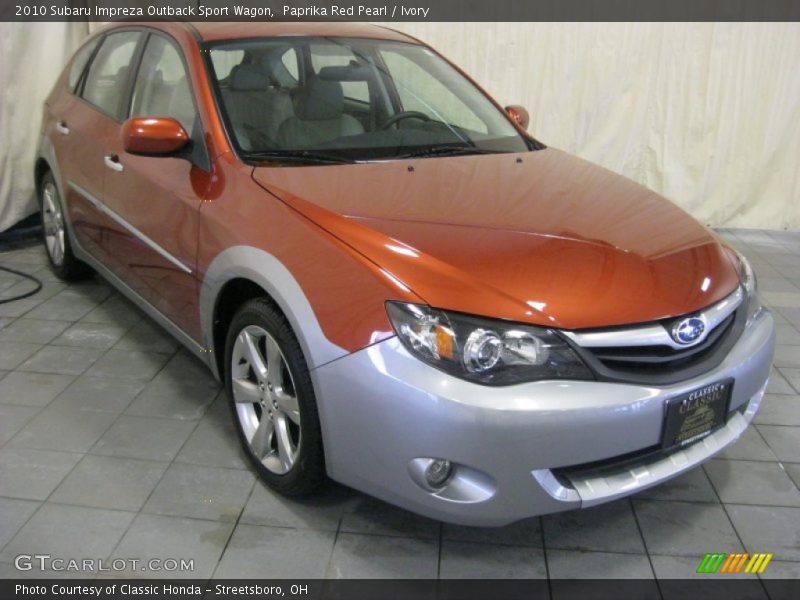 Paprika Red Pearl / Ivory 2010 Subaru Impreza Outback Sport Wagon