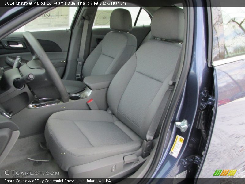 Atlantis Blue Metallic / Jet Black/Titanium 2014 Chevrolet Malibu LS