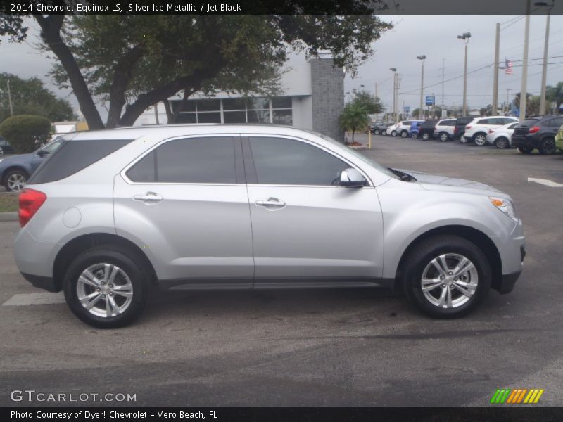 Silver Ice Metallic / Jet Black 2014 Chevrolet Equinox LS