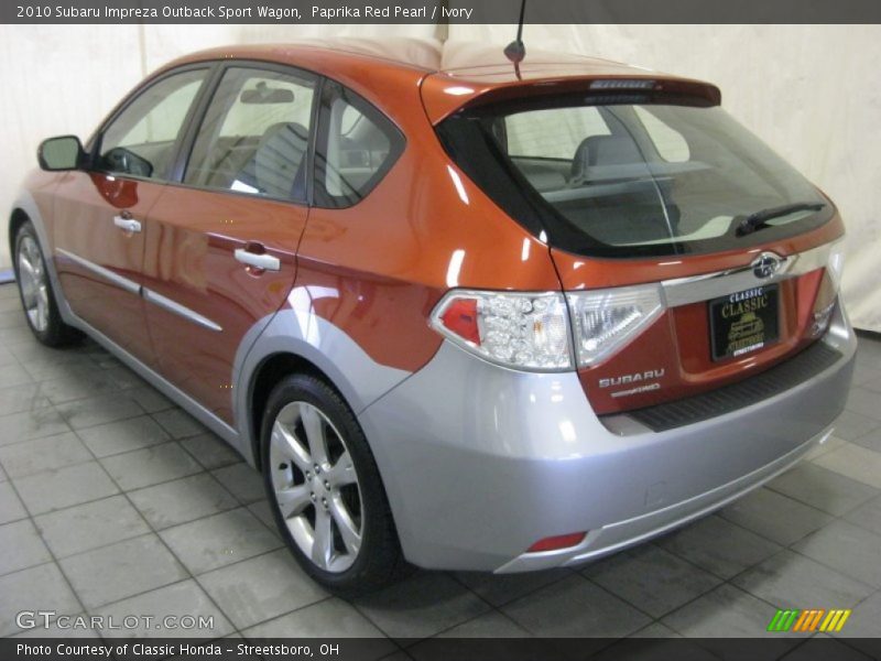Paprika Red Pearl / Ivory 2010 Subaru Impreza Outback Sport Wagon
