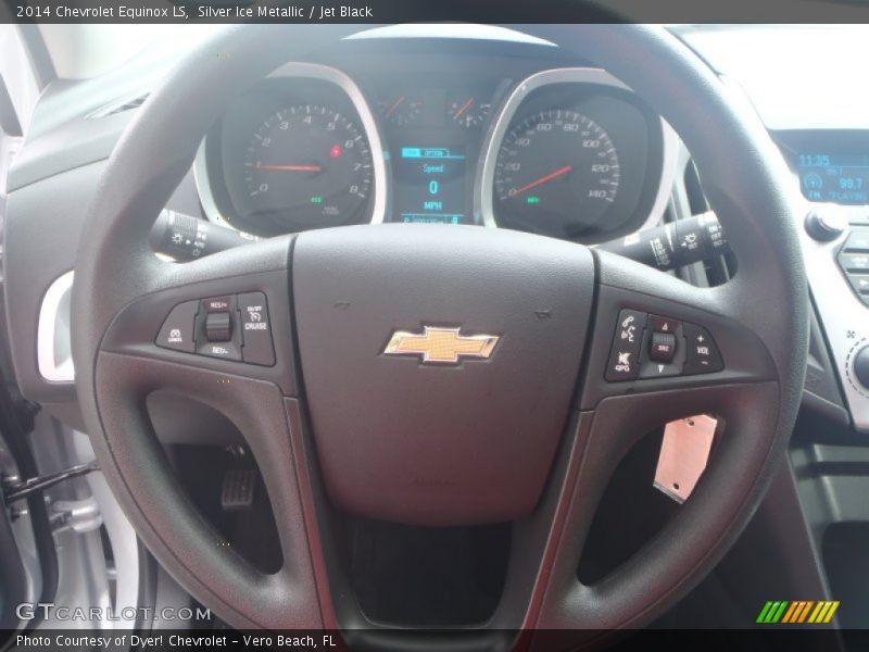 Silver Ice Metallic / Jet Black 2014 Chevrolet Equinox LS
