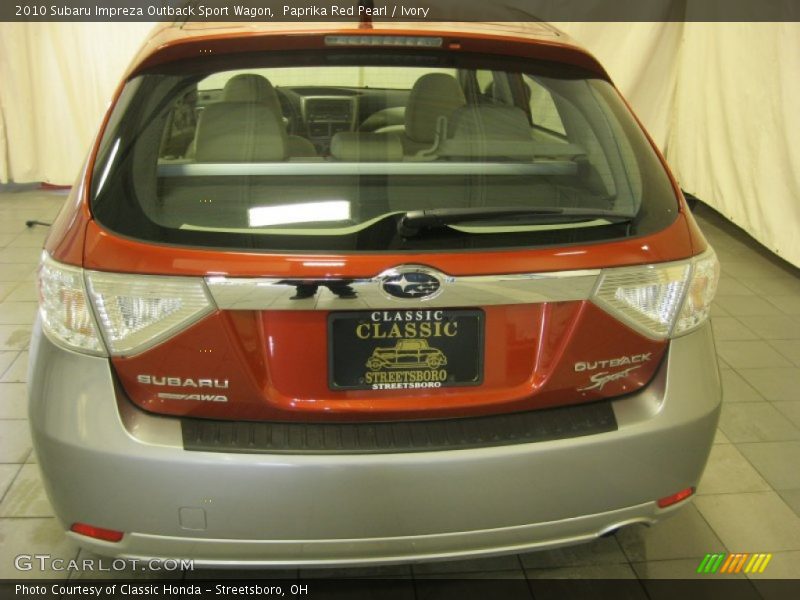 Paprika Red Pearl / Ivory 2010 Subaru Impreza Outback Sport Wagon