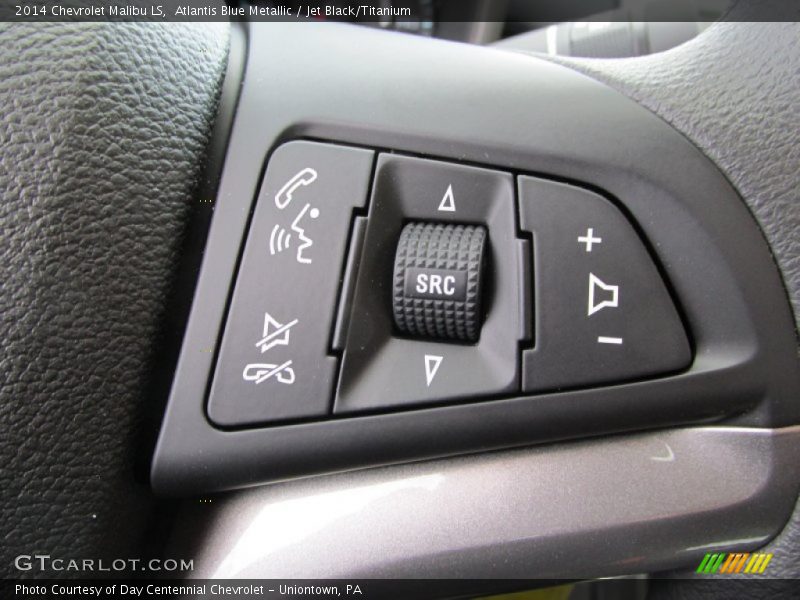 Atlantis Blue Metallic / Jet Black/Titanium 2014 Chevrolet Malibu LS