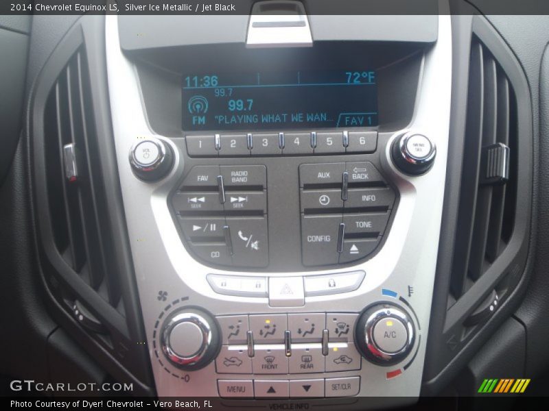 Silver Ice Metallic / Jet Black 2014 Chevrolet Equinox LS