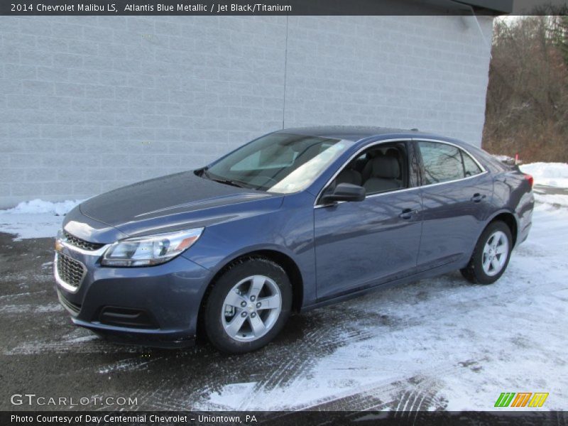 Atlantis Blue Metallic / Jet Black/Titanium 2014 Chevrolet Malibu LS