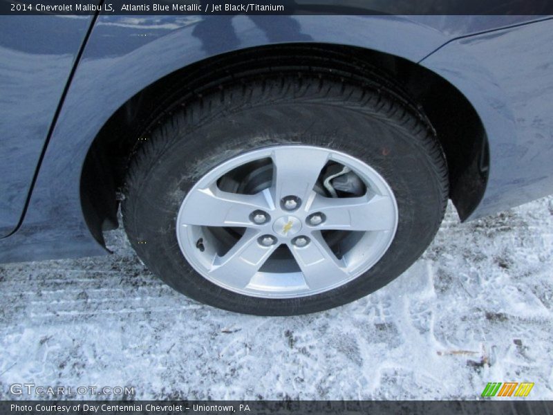 Atlantis Blue Metallic / Jet Black/Titanium 2014 Chevrolet Malibu LS
