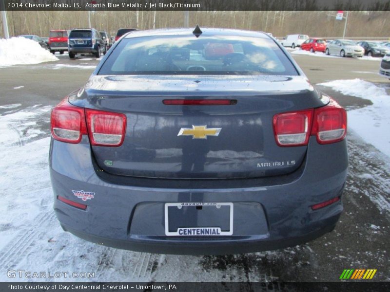 Atlantis Blue Metallic / Jet Black/Titanium 2014 Chevrolet Malibu LS