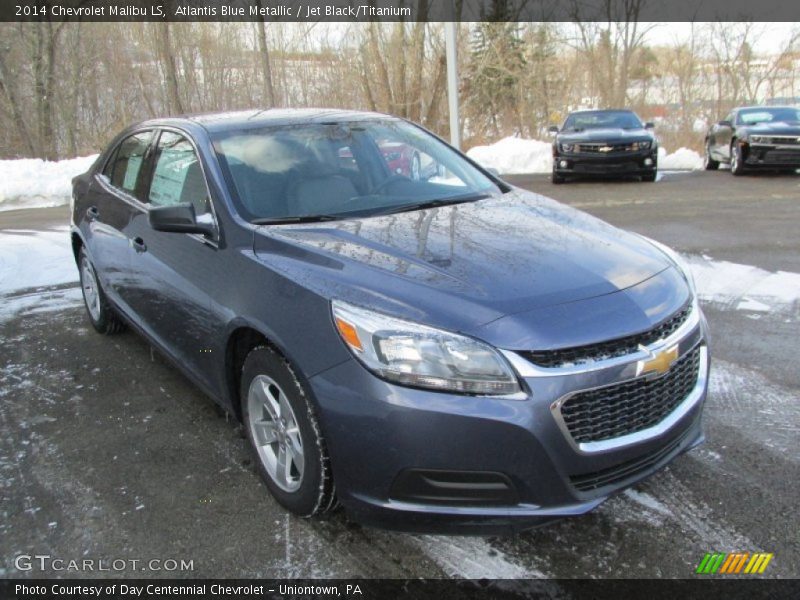 Atlantis Blue Metallic / Jet Black/Titanium 2014 Chevrolet Malibu LS