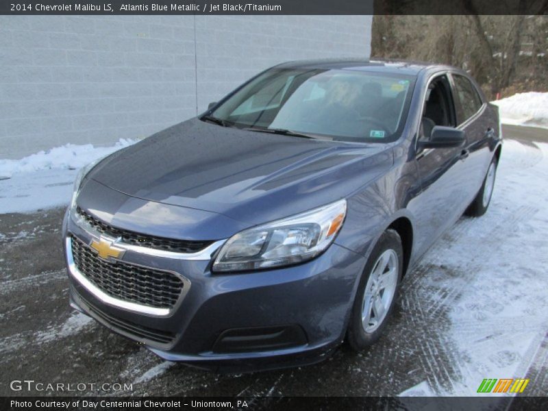 Atlantis Blue Metallic / Jet Black/Titanium 2014 Chevrolet Malibu LS