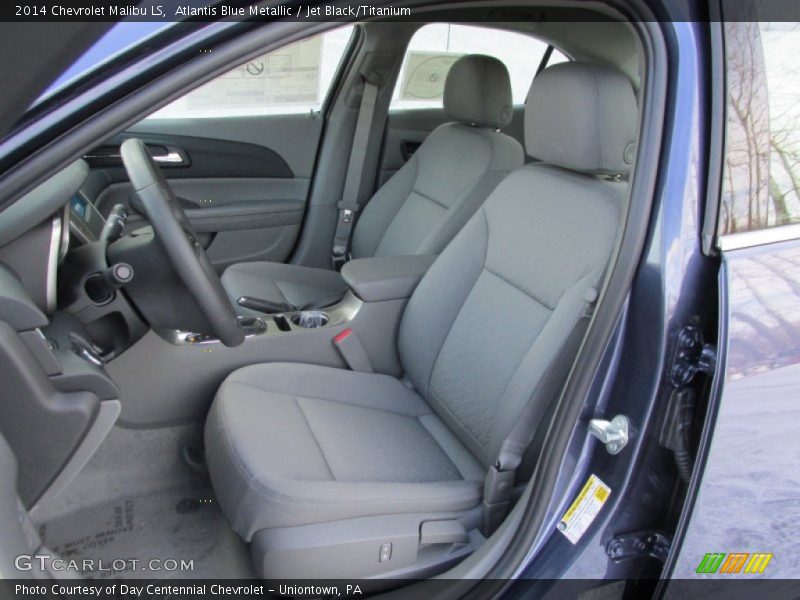 Atlantis Blue Metallic / Jet Black/Titanium 2014 Chevrolet Malibu LS