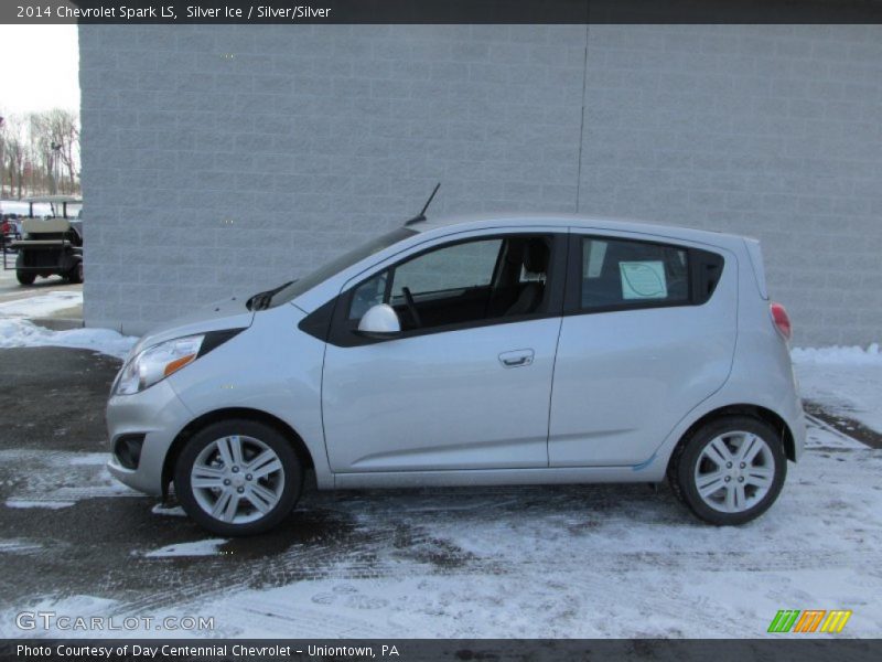 Silver Ice / Silver/Silver 2014 Chevrolet Spark LS