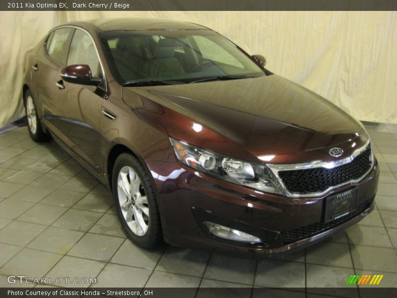 Dark Cherry / Beige 2011 Kia Optima EX