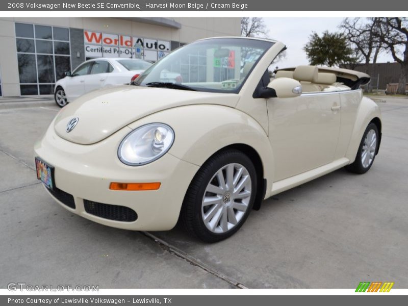 Harvest Moon Beige / Cream Beige 2008 Volkswagen New Beetle SE Convertible