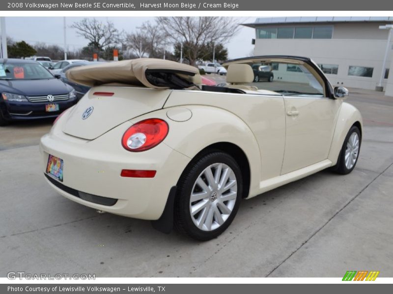 Harvest Moon Beige / Cream Beige 2008 Volkswagen New Beetle SE Convertible