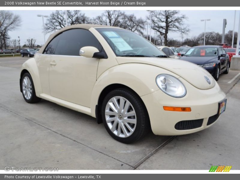 Harvest Moon Beige / Cream Beige 2008 Volkswagen New Beetle SE Convertible