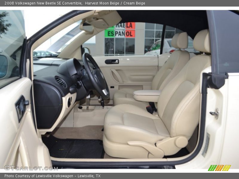 Harvest Moon Beige / Cream Beige 2008 Volkswagen New Beetle SE Convertible