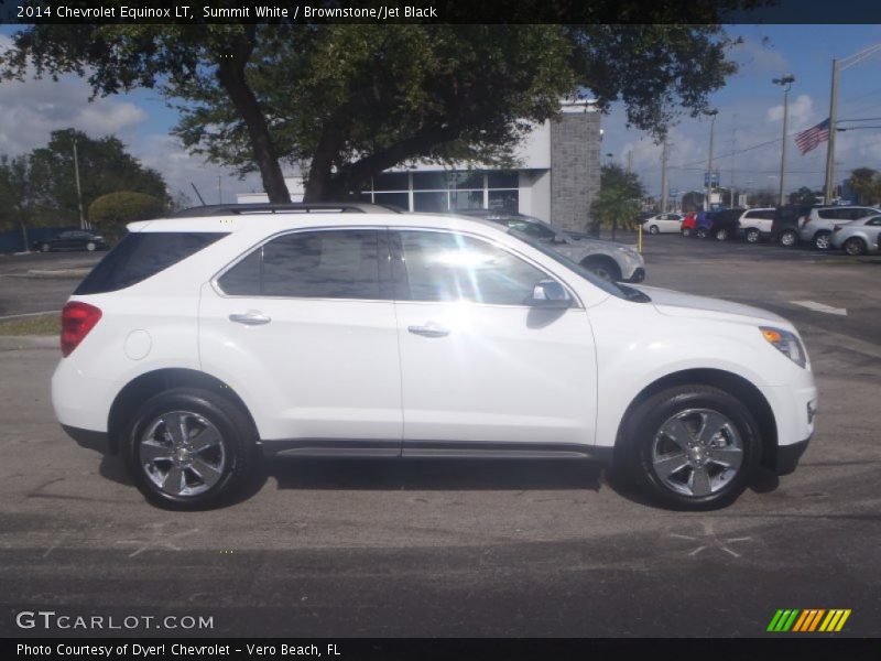 Summit White / Brownstone/Jet Black 2014 Chevrolet Equinox LT