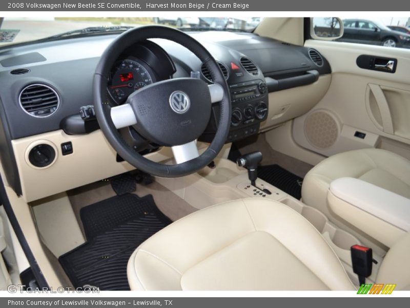 Harvest Moon Beige / Cream Beige 2008 Volkswagen New Beetle SE Convertible