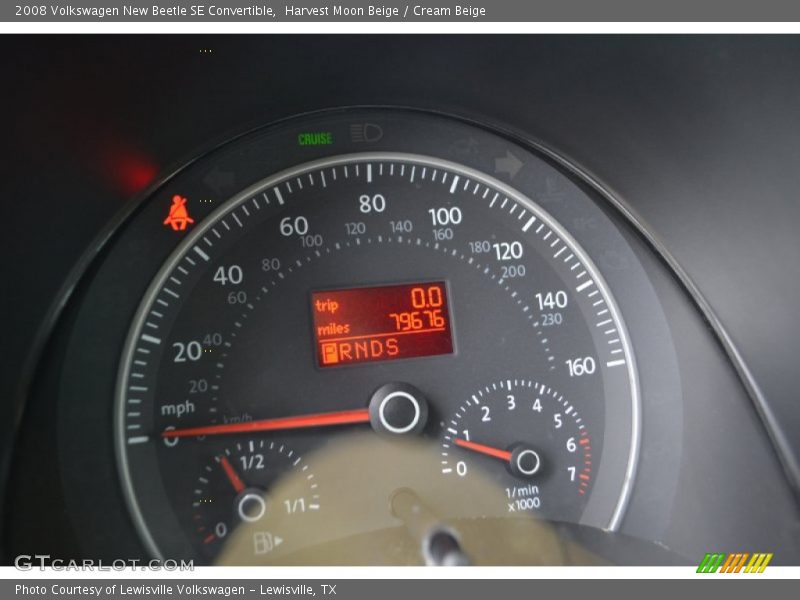 Harvest Moon Beige / Cream Beige 2008 Volkswagen New Beetle SE Convertible