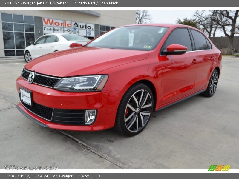 Tornado Red / Titan Black 2013 Volkswagen Jetta GLI Autobahn