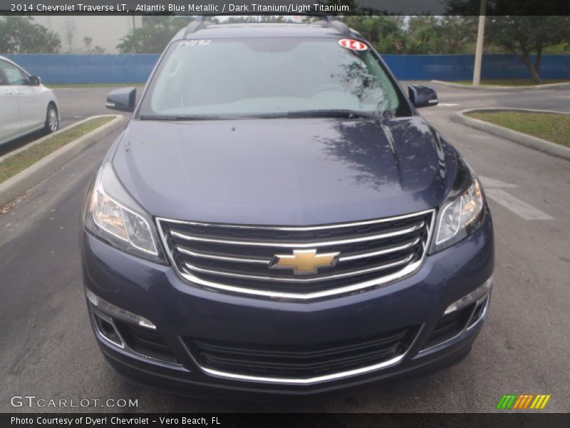 Atlantis Blue Metallic / Dark Titanium/Light Titanium 2014 Chevrolet Traverse LT