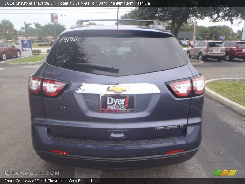 Atlantis Blue Metallic / Dark Titanium/Light Titanium 2014 Chevrolet Traverse LT