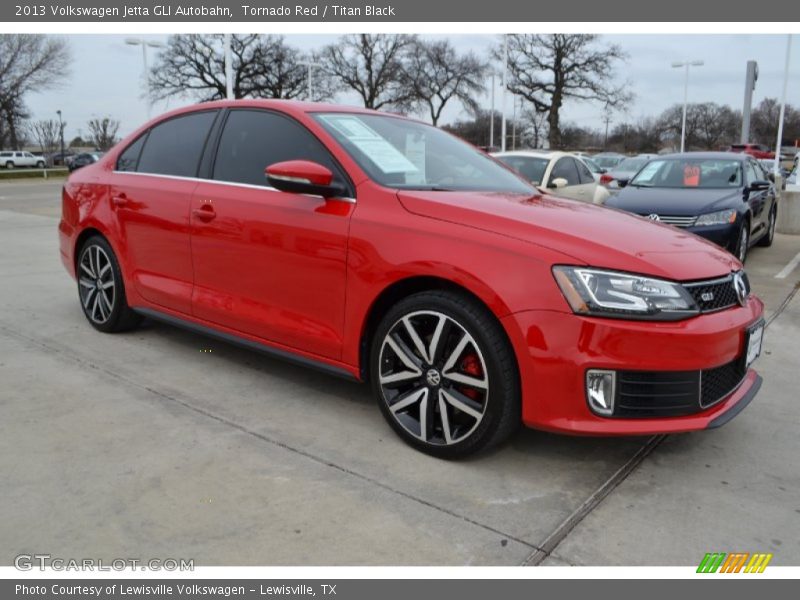 Tornado Red / Titan Black 2013 Volkswagen Jetta GLI Autobahn