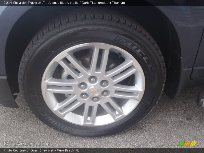 Atlantis Blue Metallic / Dark Titanium/Light Titanium 2014 Chevrolet Traverse LT