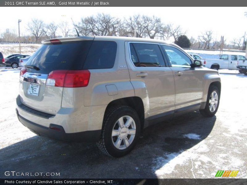Gold Mist Metallic / Jet Black 2011 GMC Terrain SLE AWD