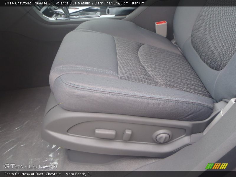 Atlantis Blue Metallic / Dark Titanium/Light Titanium 2014 Chevrolet Traverse LT